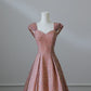 Pink Gold Shiny Sequins Elegant Long Satin Ball Gown Evening Dress nv4340
