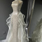 Robe de bal longue en tulle brillant NV6628