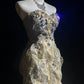 Robe de soirée longue, luxueuse et somptueuse, ornée de perles exquises (NV6576)