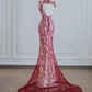 Red Sexy Elegant Long Chiffon Backless Prom Dress Evening Dress Party Dress nv4952