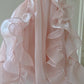 Pink Beaded Halter Elegant Long Ruffle Chiffon Ball Gown Evening Dress Party Dress nv4186
