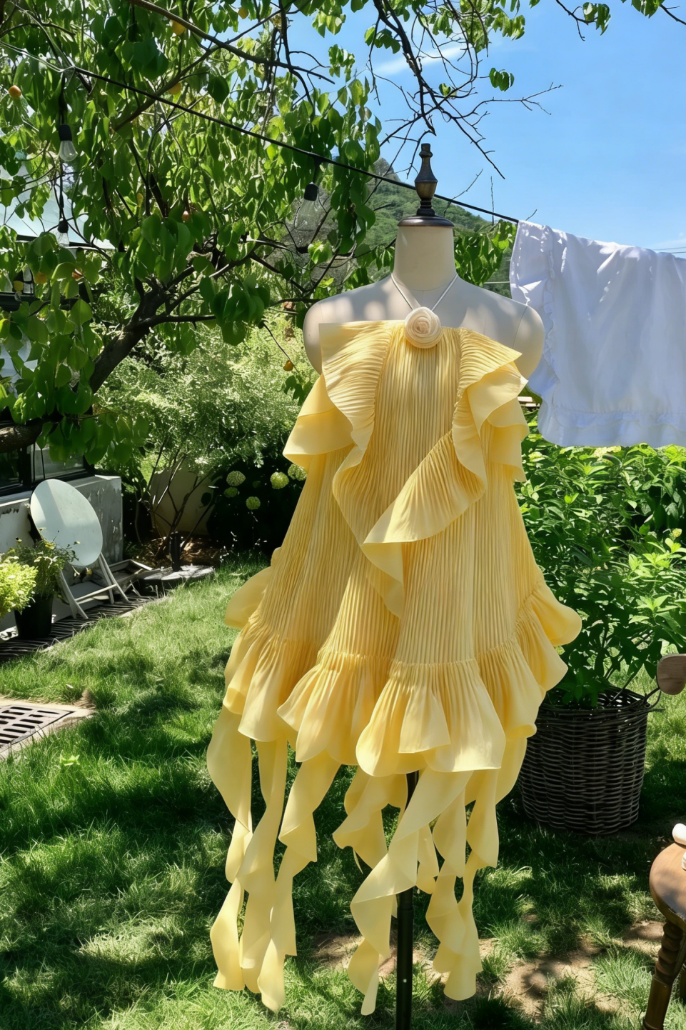 White Sweet Short Chiffon Homecoming Dress Birthday Party Dress nv4938