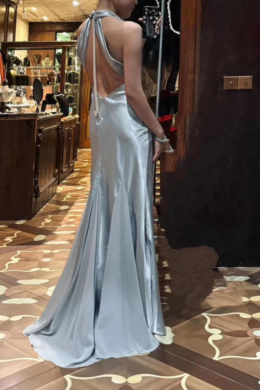 Robe longue de soirée rétro NV6439