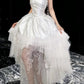 Robe blanche courte/longue NV6728