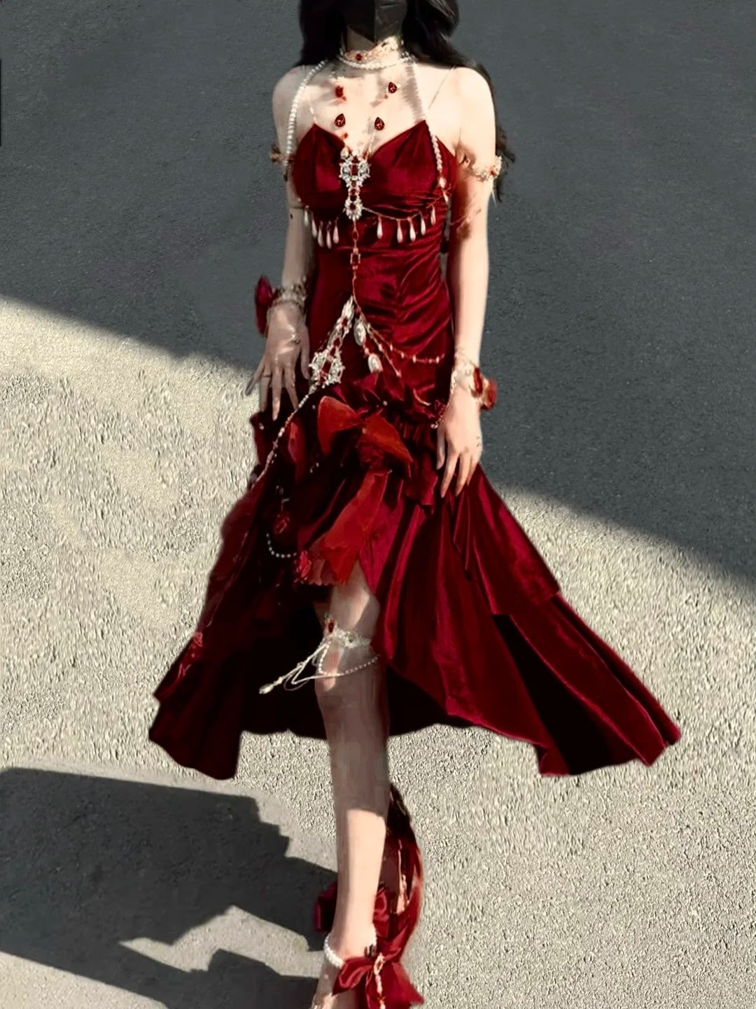 Robe de bal longue rétro déesse NV6474