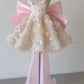 Pink Sweet Delicate Beaded Sparkling Sequins Short Mini Tulle Homecoming Gown Prom Gown Evening Gown Birthday Gown nv2797