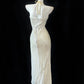 Champagne Shiny Fashion Elegant Long Sequined Ball Gown Evening Dress Party Dress nv4181