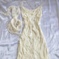 Light Yellow Fashion Elegant Floral Strap Long Chiffon Ball Gown Evening Dress Party Dress nv3519