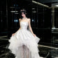 Robe blanche courte/longue NV6728