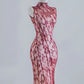 Red Sexy Elegant Long Chiffon Backless Prom Dress Evening Dress Party Dress nv4952