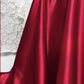 Red delicate floral long elegant satin ball gown evening dress nv4317