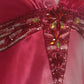 Pink Fashion Gradient V-neck Exquisite Gem Beaded Long Chiffon Ball Gown Evening Gown Party Gown Prom Dress nv3913