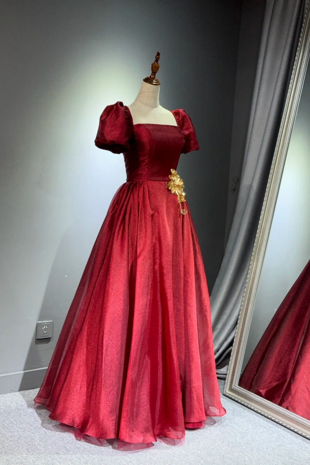 Robe de bal longue rouge NV6625