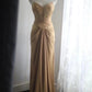 Robe longue de soirée rétro en satin NV6586
