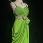 Robe longue vert olive NV6864