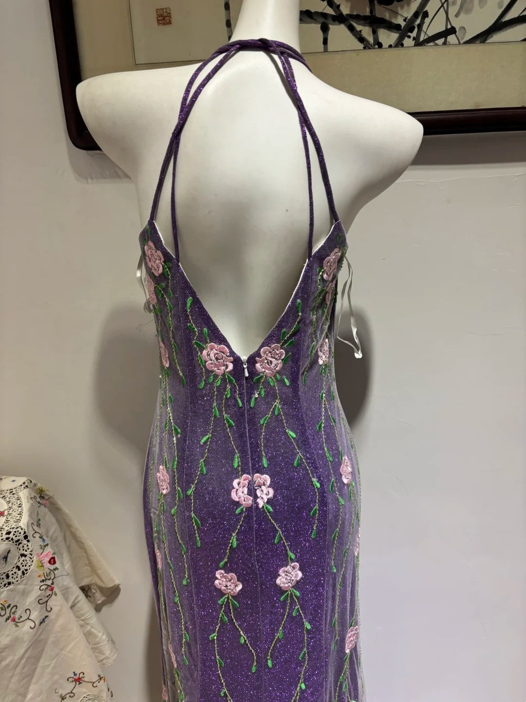 Robe longue de soirée rétro NV6449