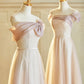 Pink Fashion Elegant Long Satin Bridesmaid Dress Prom Dress Evening Dress Party Dress Graduation Dress nv4045