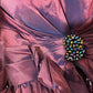 Purple Lace Beautiful Mermaid Long Satin Ball Gown Evening Dress nv4321