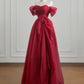 Red Elegant Long Tulle Prom Dress Evening Dress nv4953