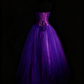 NiceVestidos--Vintage Purple Delicate Beaded Long Satin Tulle Ball Gown Graduation Dress NV5861