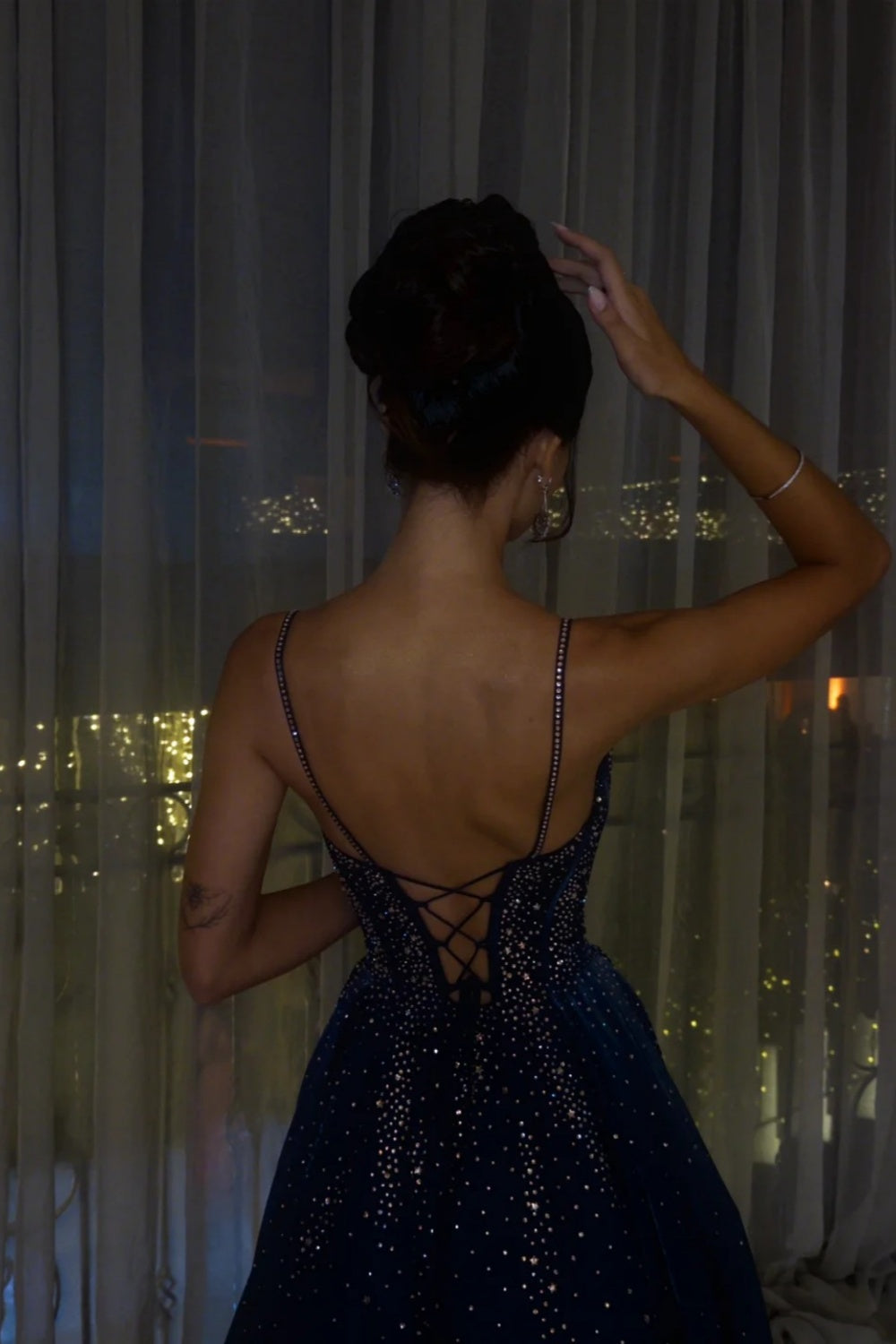 Robe longue de soirée rétro NV6452