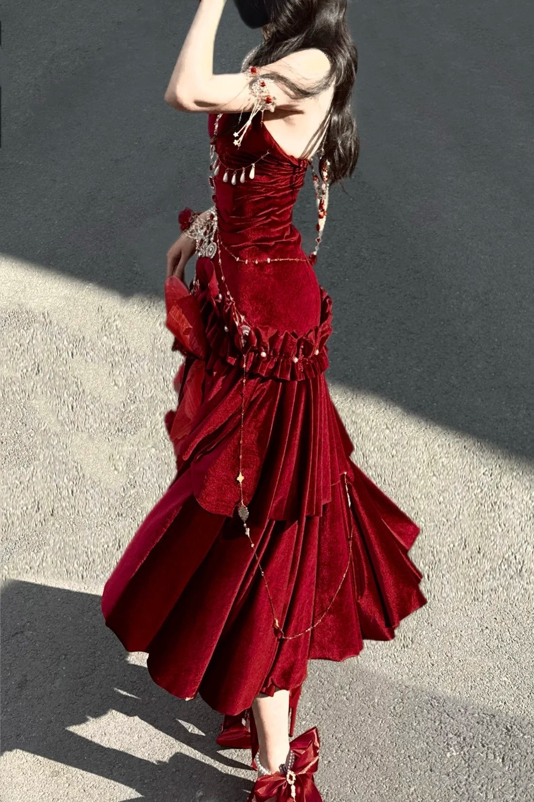 Robe de bal longue rétro déesse NV6474