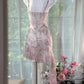Sweet Floral Lace Dress, Sleeveless Spaghetti Strap Party Dress  NV6885