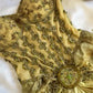 Gold Gorgeous Exquisite Beading Spaghetti Strap Long Chiffon Ball Gown Evening Gown Party Dress nv3541
