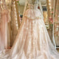 NiceVestidos--Vintage Lace Long-Sleeve Dreamy Tulle Gown  NV5895