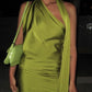 Green backless mini homecoming dress prom dress cocktail dress nv1810
