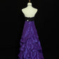 Charming purple exquisite rhinestone taffeta vintage long ball gown nv5147