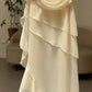 Ivory White Vintage Spaghetti Strap Long Chiffon Ball Gown Evening Dress Party Dress nv4161