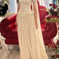 NiceVestidos--White Stylish Elegant Simple Long Tulle Prom Dress NV5851