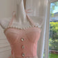 Pink Sweet Elegant Exquisite Beaded Long Chiffon Homecoming Dress Prom Dress Evening Dress Party Dress nv4154