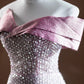 Pink Sparkling Sequined Long Mermaid Prom Dress Evening Dress Party Dress nv4751