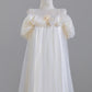 Light Yellow Sweet Floral Long Chiffon Prom Dress Evening Dress Party Dress nv4960