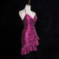 Pink Fashion Homecoming Dress Short Satin Prom Dress Evening Dress Party Dress nv4394