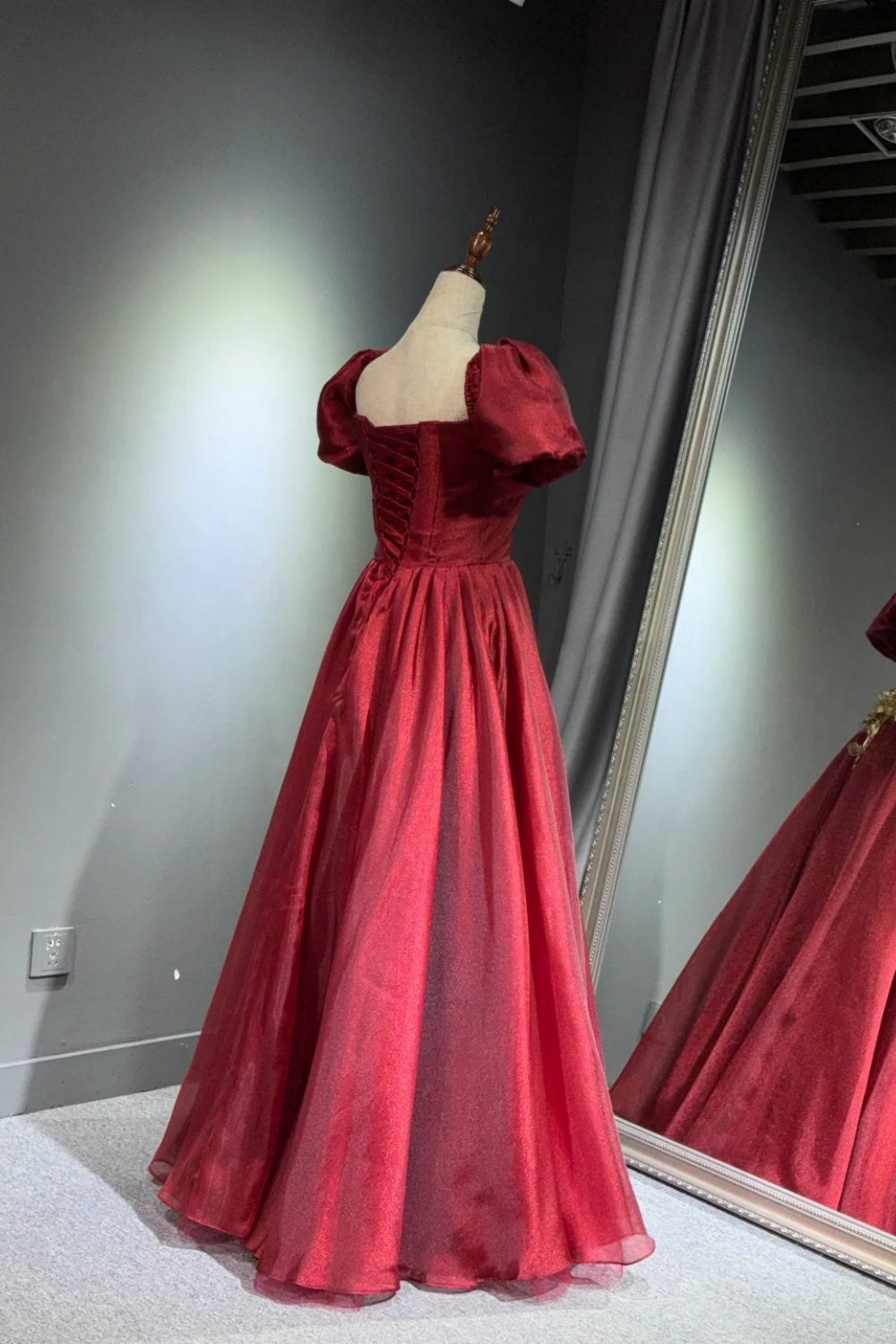 Robe de bal longue rouge NV6625