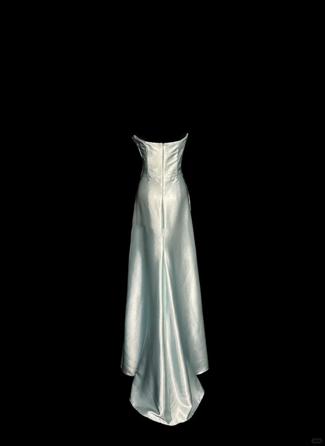 Mint Green Simple Elegant Long Satin Ball Gown Evening Dress Party Dress nv4119