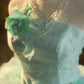 Mint Green Floral Long Tulle Vintage Ball Gown nv5037