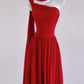 Red Elegant Fashion Long Bodycon Chiffon Prom Dress Evening Dress Wedding Guest Dress nv4973