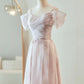 Pink Purple Elegant Romantic Fashion Long Tulle Bridesmaid Dress Prom Dress Evening Dress Party Dress Graduation Dress Prom Dress nv4041