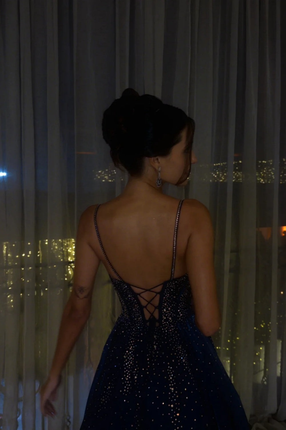 Robe longue de soirée rétro NV6452
