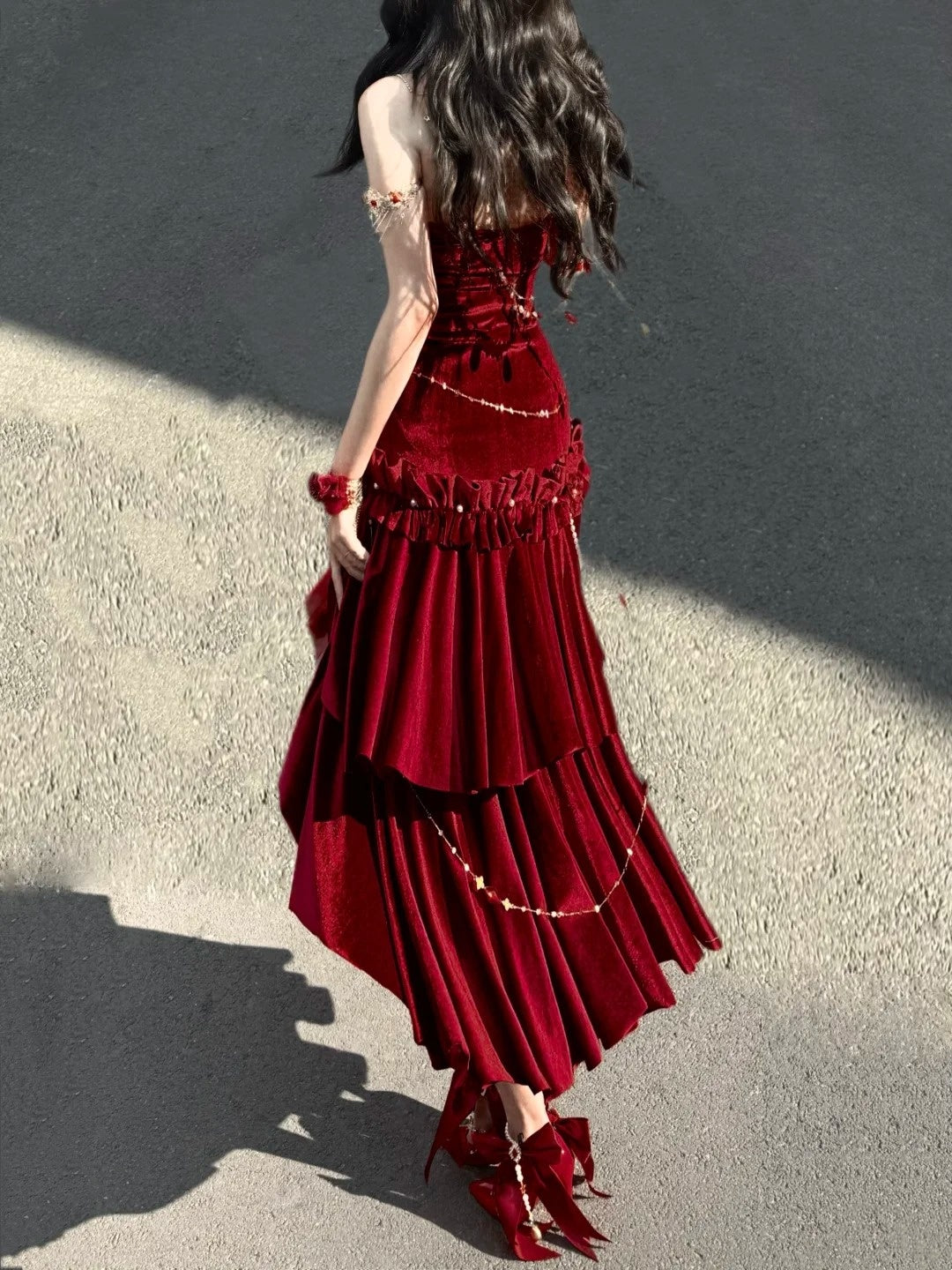 Robe de bal longue rétro déesse NV6474