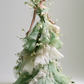 Sage Green Off Shoulder 3D Orchid Lace Organza Fairy Ball Gown  NV7466