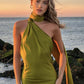 Green backless mini homecoming dress prom dress cocktail dress nv1810