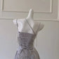 NiceVestidos-_ Silver-Grey Shimmering A-Line Halter-Neck Sequined Tassel Tulle Long Ball Gown NV5950