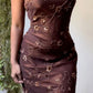 Brown/Black Fashion One Shoulder Exquisite Beading Long Chiffon Ball Gown Evening Dress Party Dress nv3661