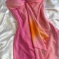 Pink Gradient Fashion Exquisite Beading Spaghetti Strap Long Chiffon Evening Gown Party Dress prom dressnv3579