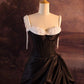 Black and white A-line ball gown evening dress nv1907